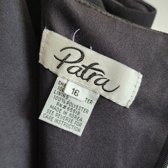 Vintage Patra Sleeveless Maxi Dress Black Size 16 - Picture 11 of 12